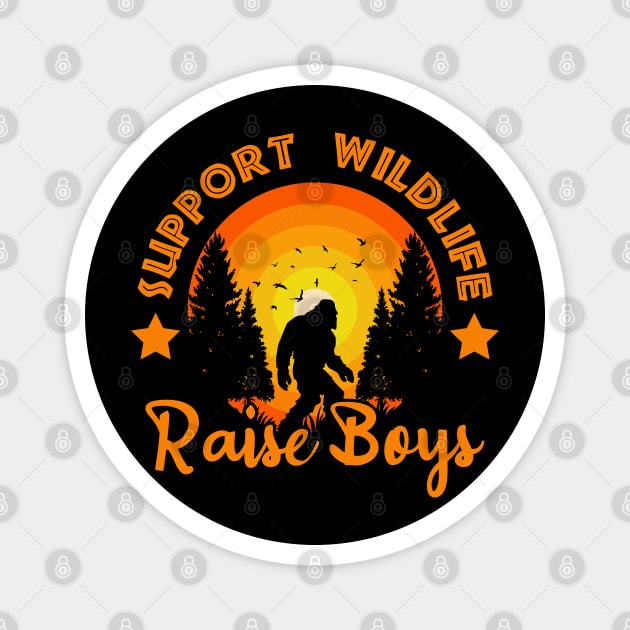 Support Wildlife Raise Boys Magnet by mansour